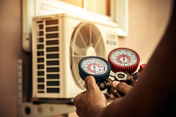 Professional Hvac Maintenance technician working in Cookstown, NJ